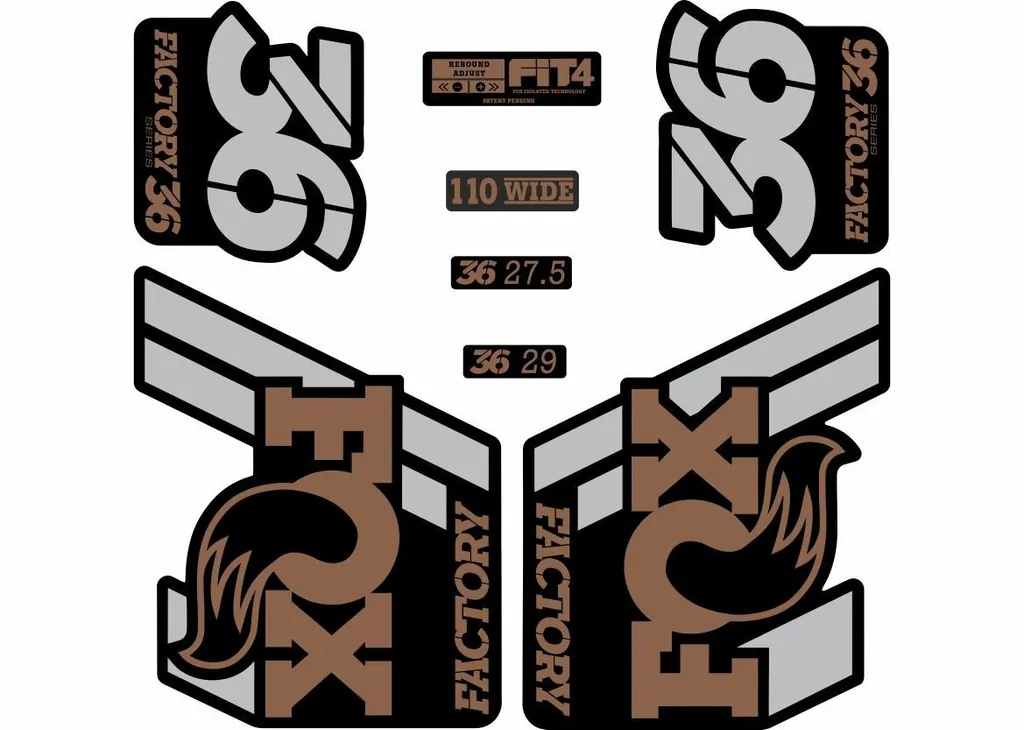 FOX 36 Float 2018-19 Forks Suspension Factory Decal Sticker Adhesive Browny