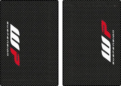 WP Suspension Bike Upper Forks Decal Stickers Graphic Set Adhesive Carbon 2 Pcs
