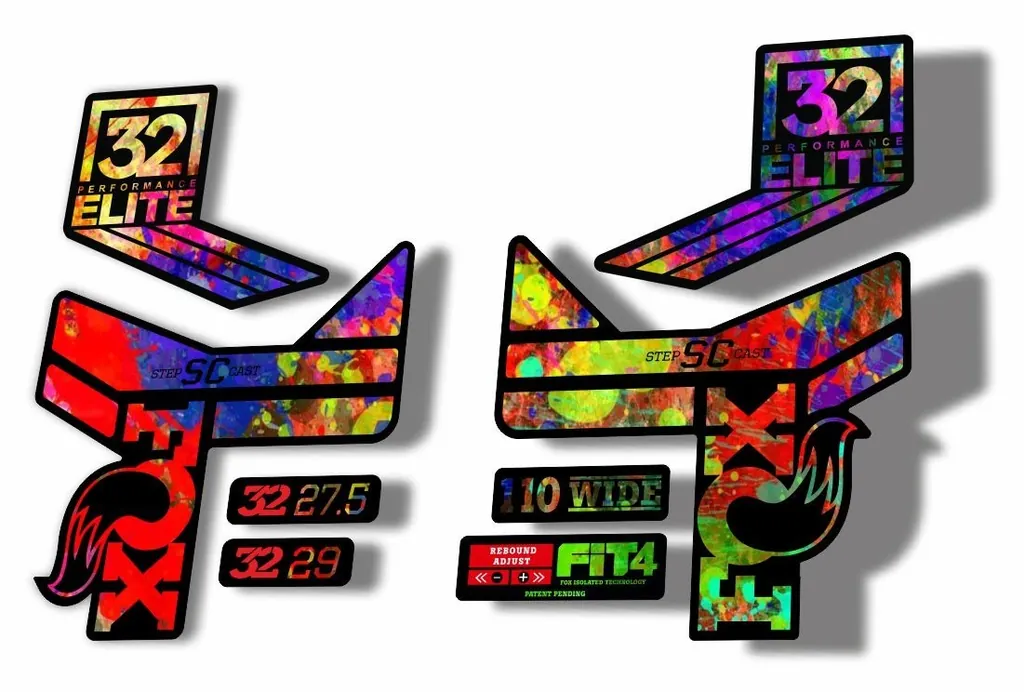 FOX 32 Step Cast SC EP  Fork Suspension Factory Decal Sticker Adhesiv Oil Slick