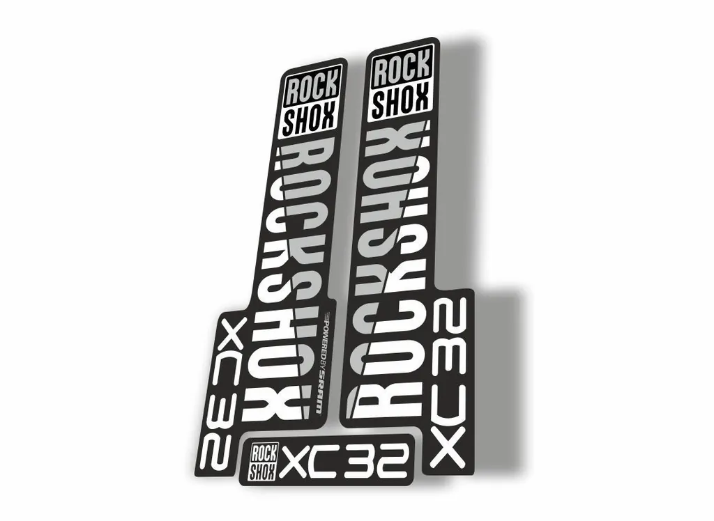 Rock Shox XC32 2018 Fork Decal Mountain Bike Cycling Sticker Adhesive White