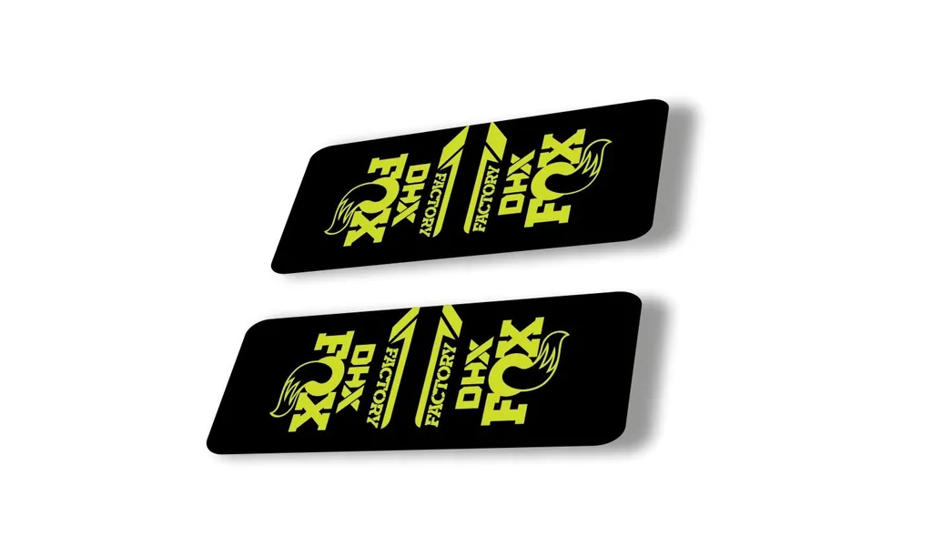 FOX DHX 2022 Factory Rear Shock Suspension Sticker Decal Adhesive Lime Green