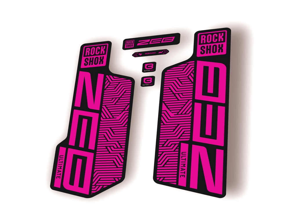Rock Shox ZEB ULTIMATE 2024 Flight Attendant Bike Cycling Decal Sticker Pink