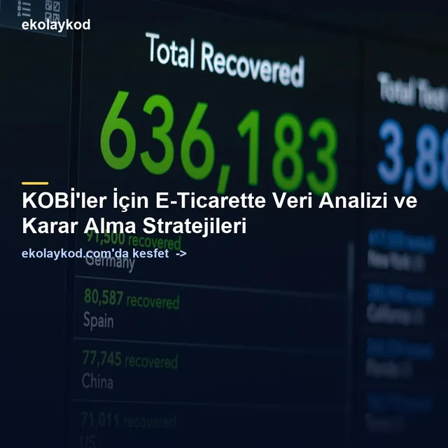 E-Ticarette Veri Analiziyle Daha Doğru Kararlar Alma