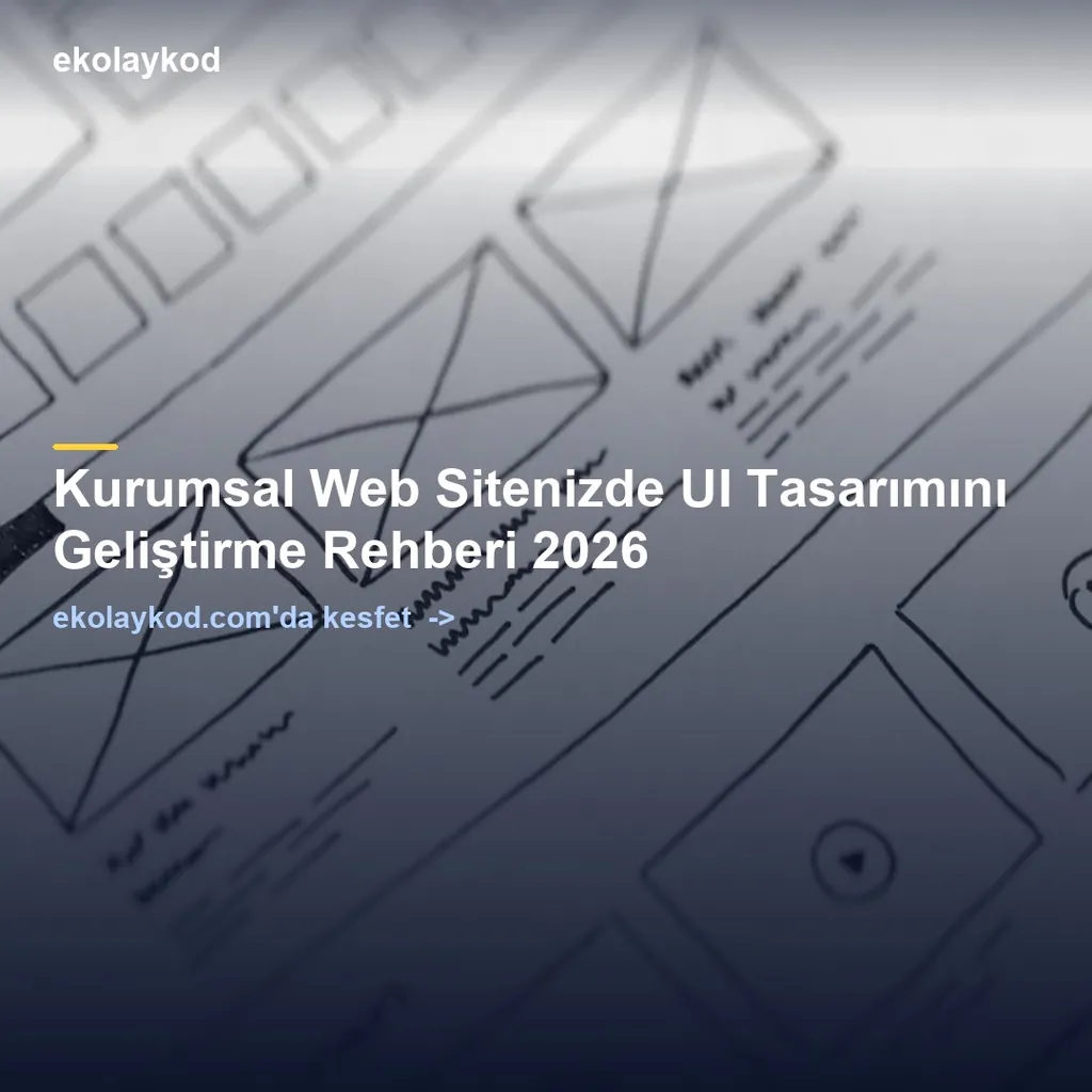 Kurumsal Web Sitenizde UI Tasarımını Geliştirme Rehberi 2026