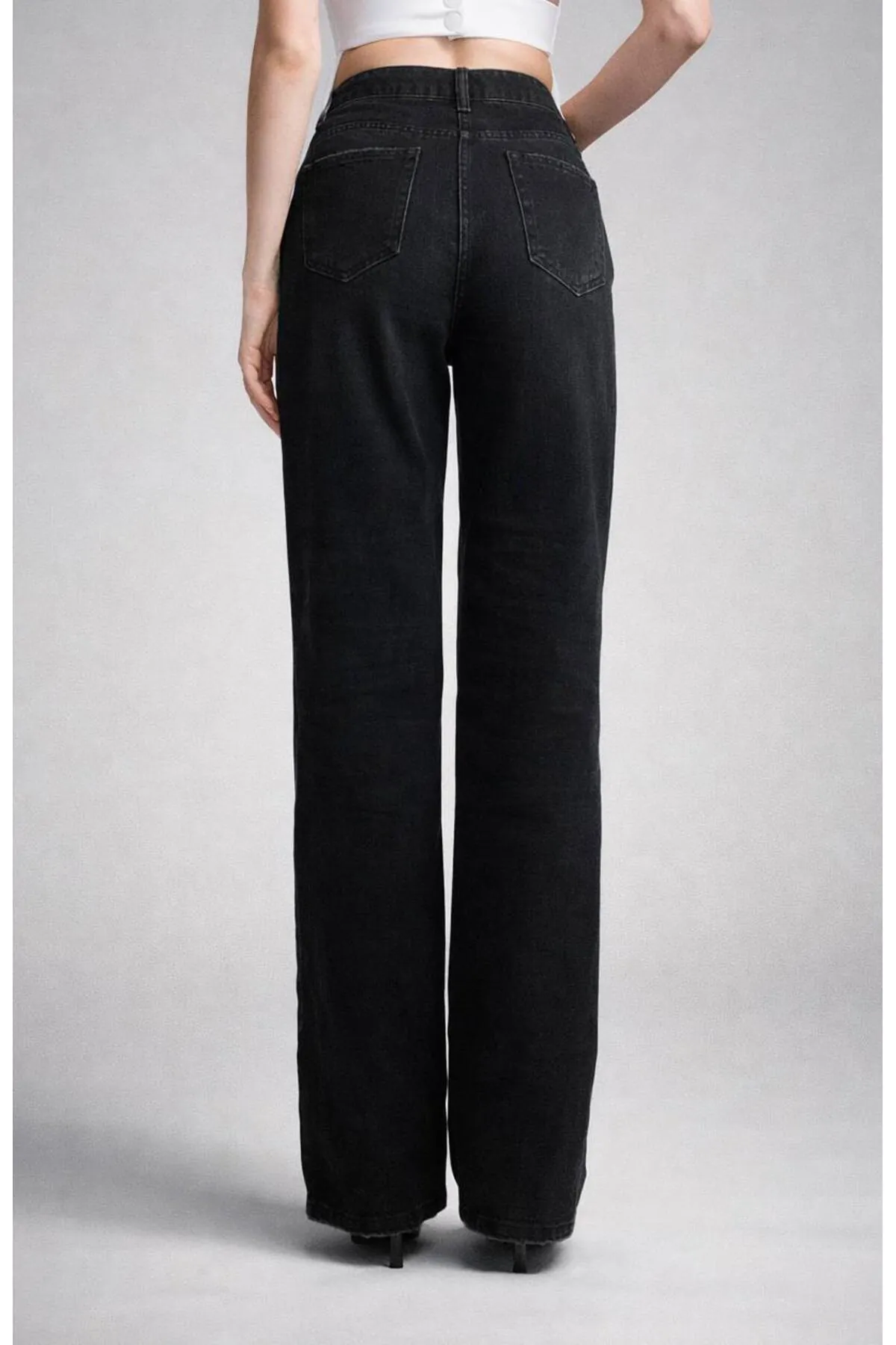 Lara Straight Fit Denim Pantolon - 4