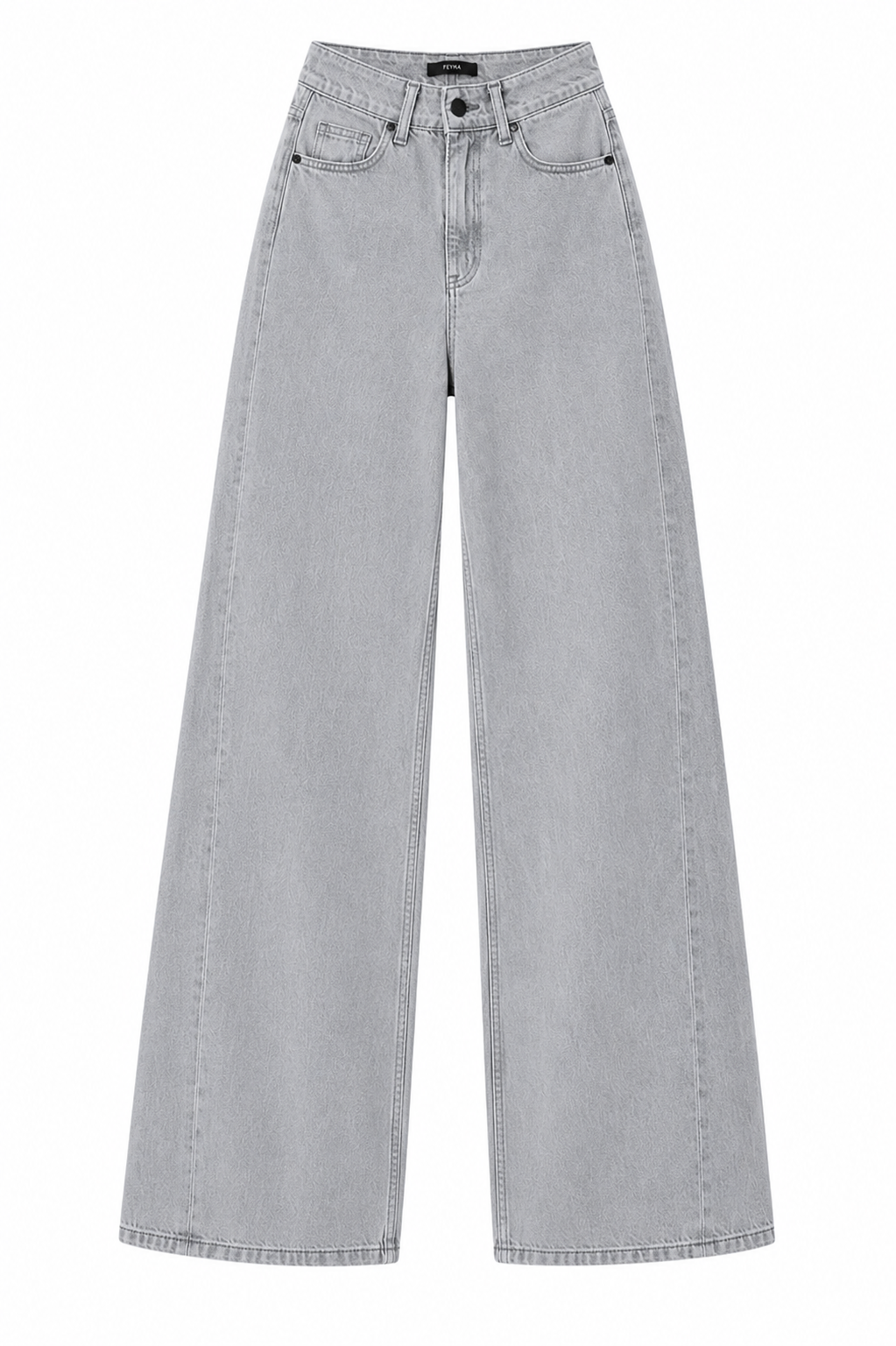 Mila Wide Leg Denim Pantolon - 4