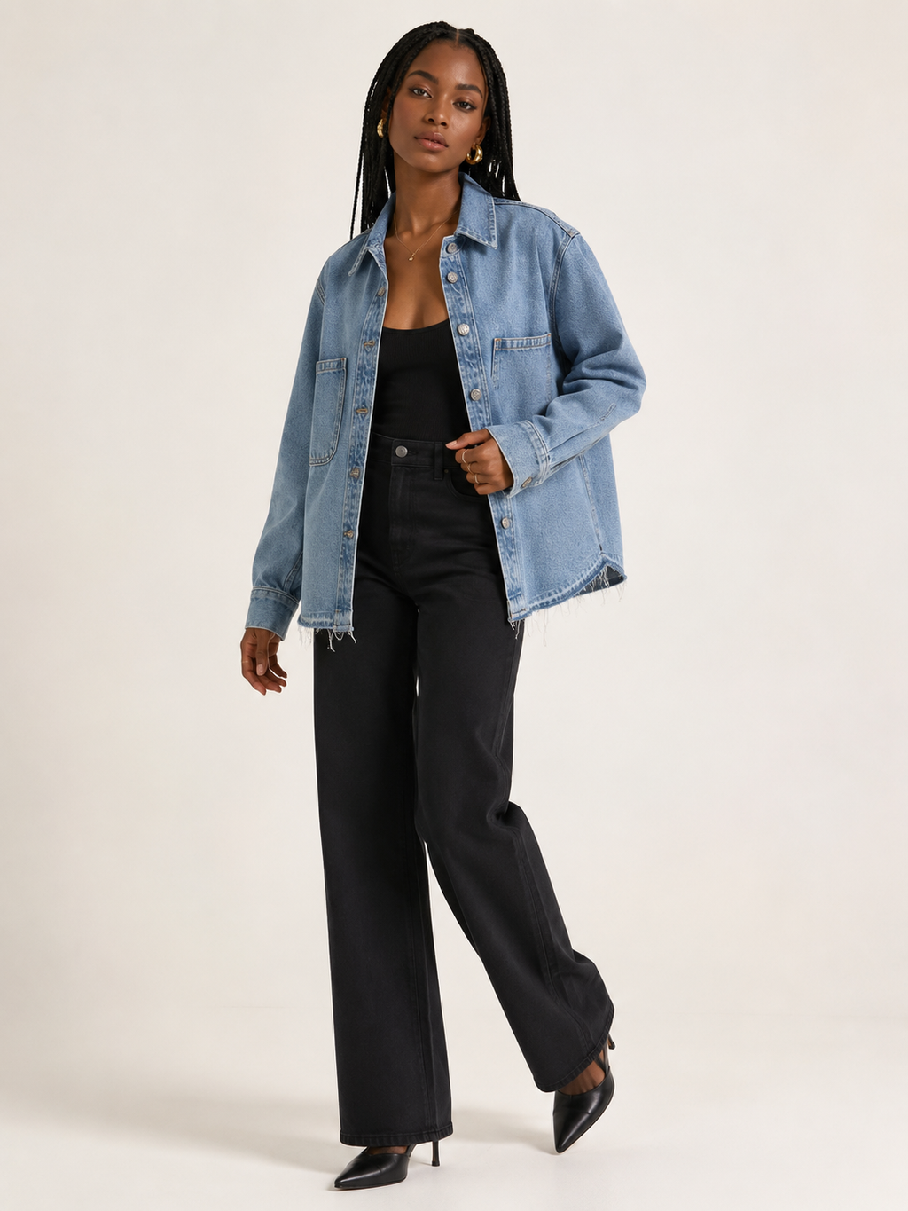 Amora Denim Gömlek  - detay 2
