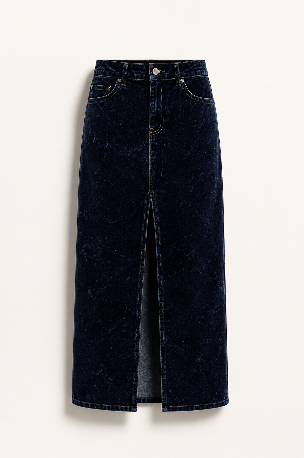 Monaco Kadife Denim Etek - detay 1