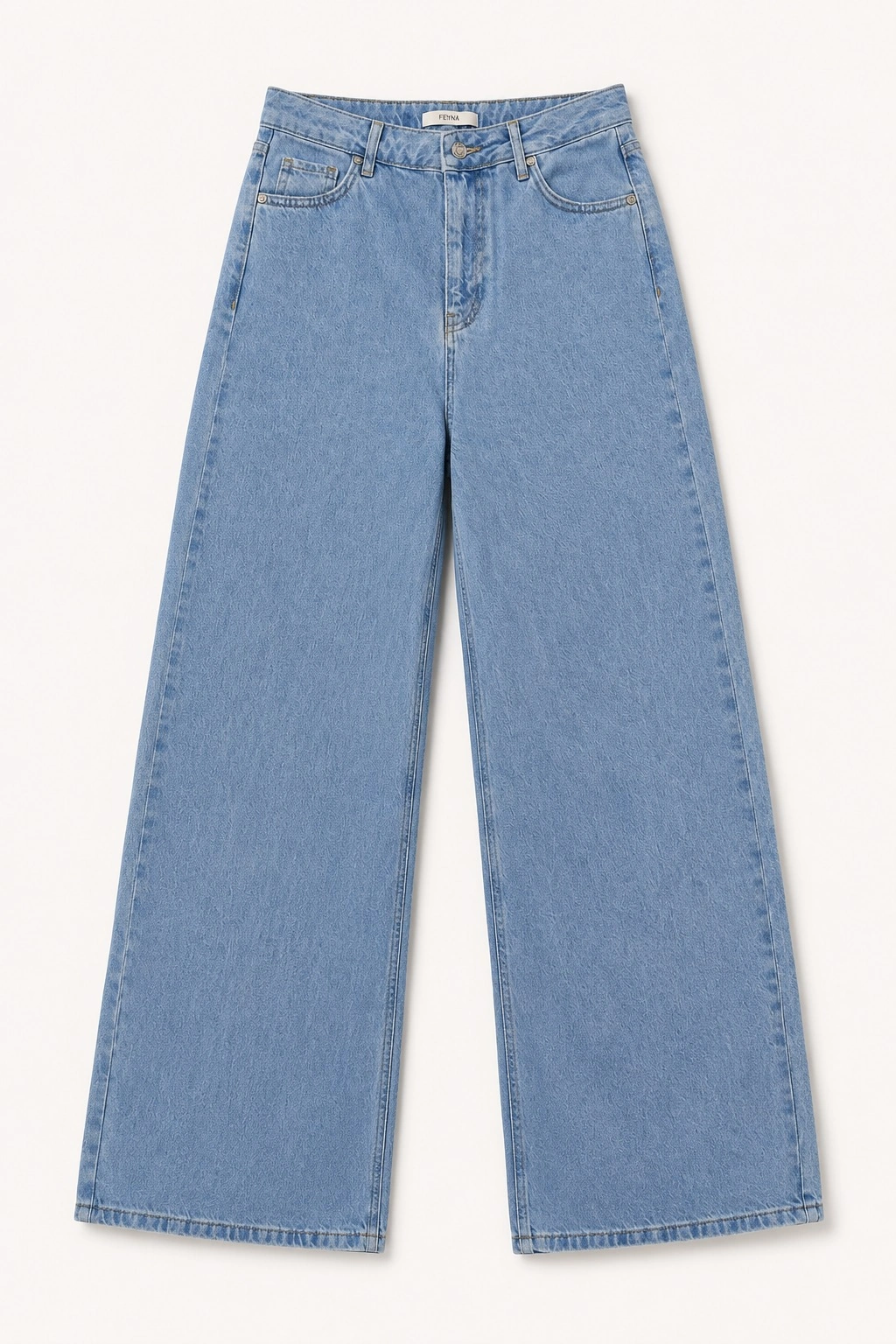 Clara Wide Leg Denim Kadın Pantolon