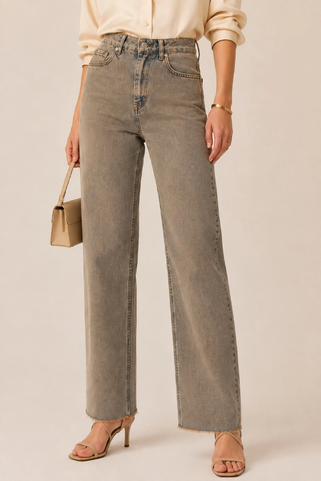 Sera Straight Fit Denim Pantolon
