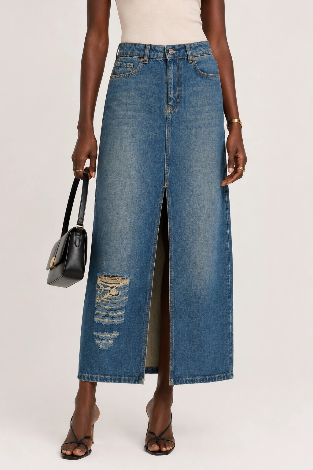 Luna Denim Etek - 4