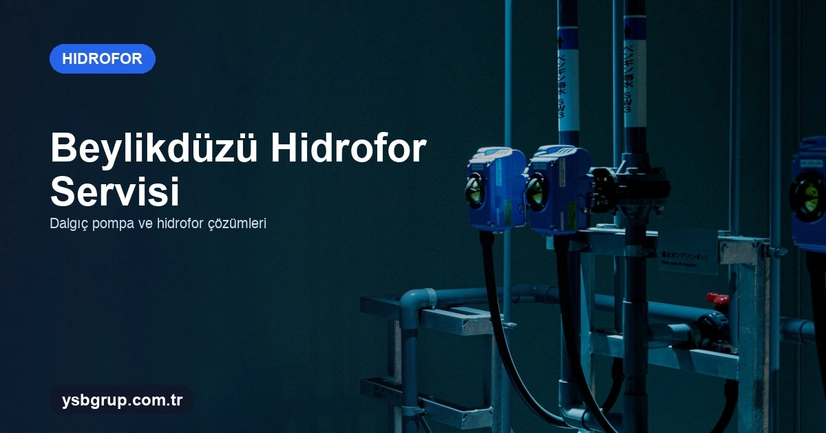 Beylikdüzü hidrofor servisi ile kesintisiz su basıncı